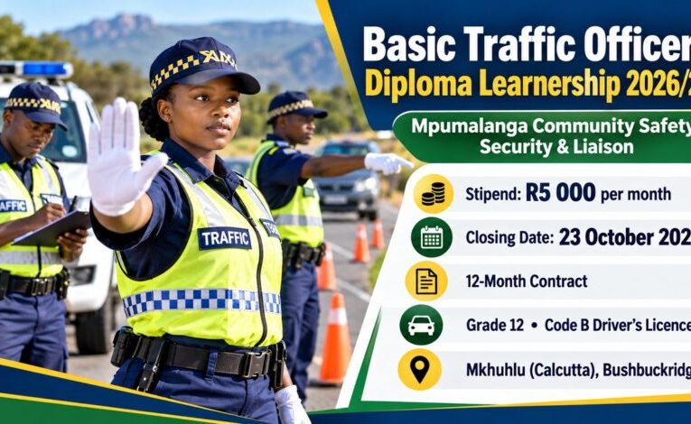 Mpumalanga Traffic Officer Learnership